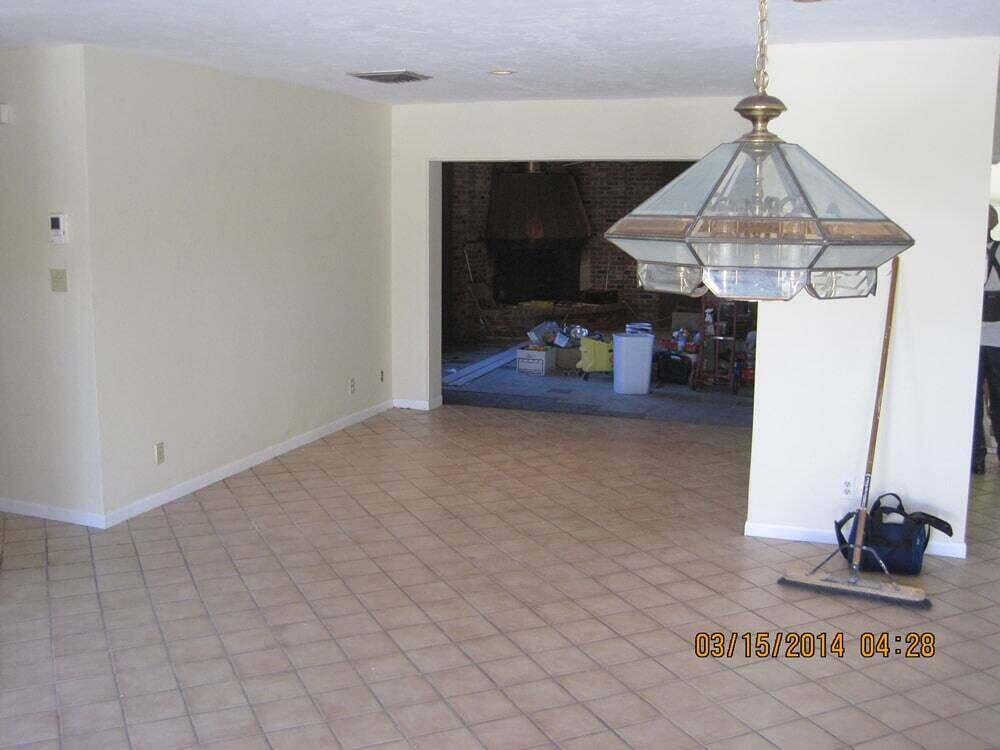 Storm damage to a home in Delray Beach